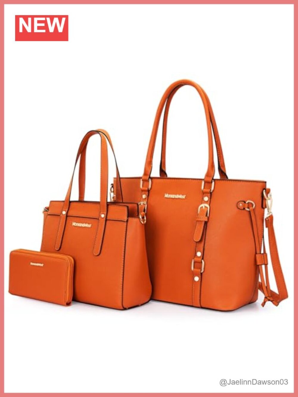 Montana West 3PCS Tote Bag and Wallet Set PU Leather Satchel Purse